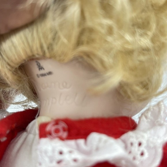 The Danbury Mint Porcelain Doll Waiting for Santa by Elaine Campbell Perfect! - Picture 9 of 16